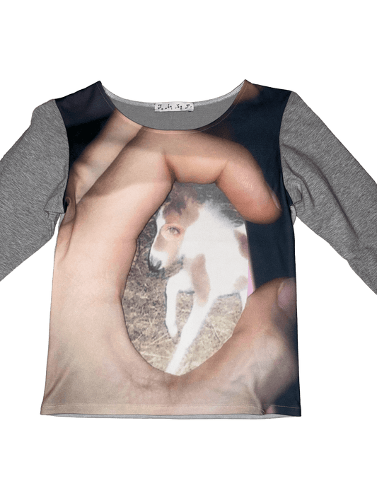 ok print long sleeve top - (03)0