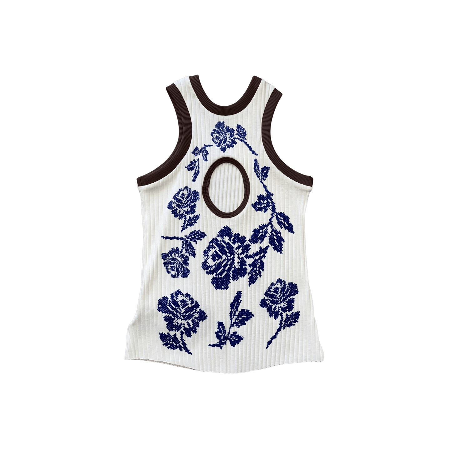 Cross - stitch Rose Top - (03)0