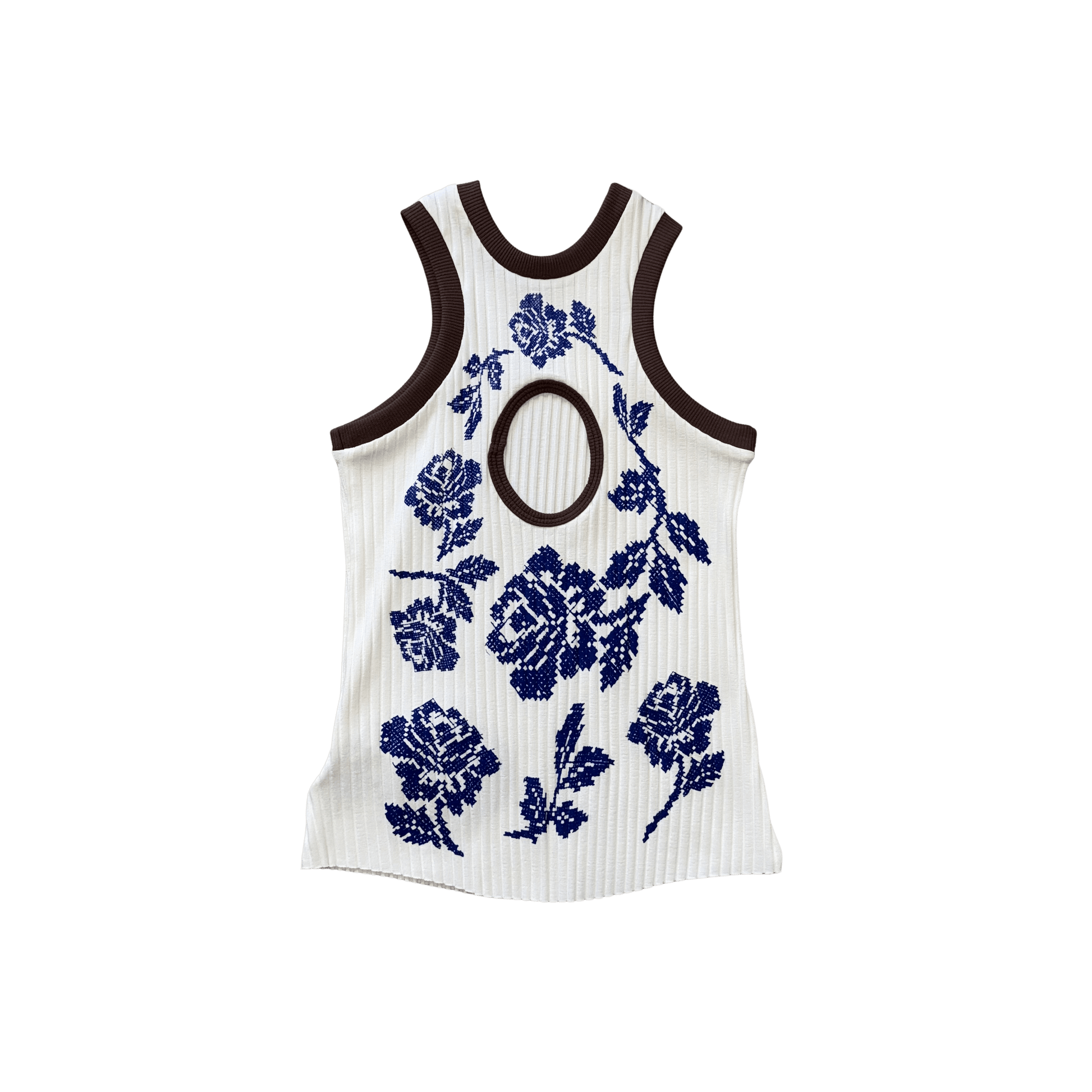 Cross - stitch Rose Top - (03)0