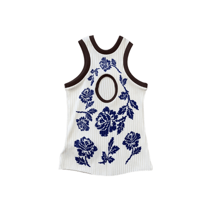 Cross - stitch Rose Top - (03)0