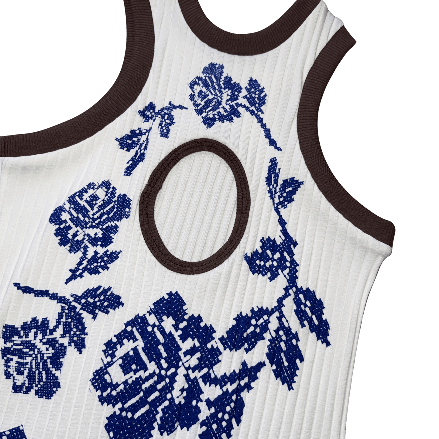 Cross - stitch Rose Top - (03)0