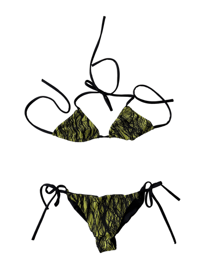 hair print bikini - (03)0