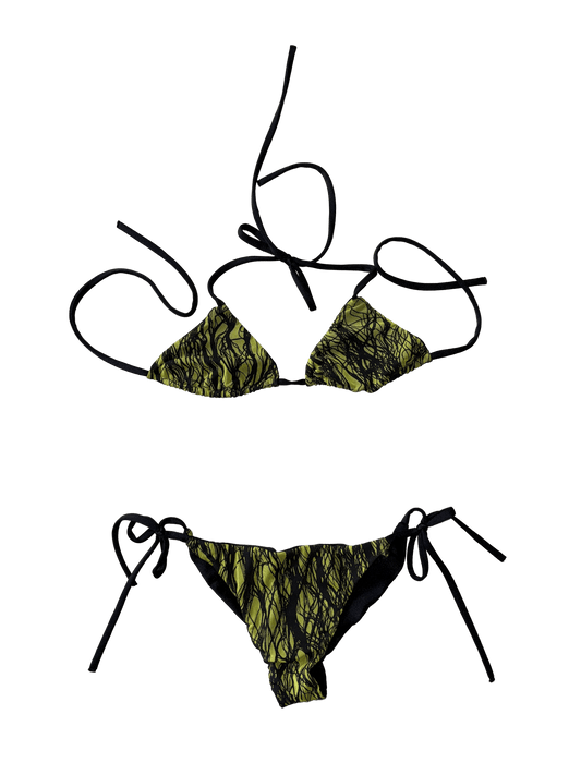 hair print bikini - (03)0