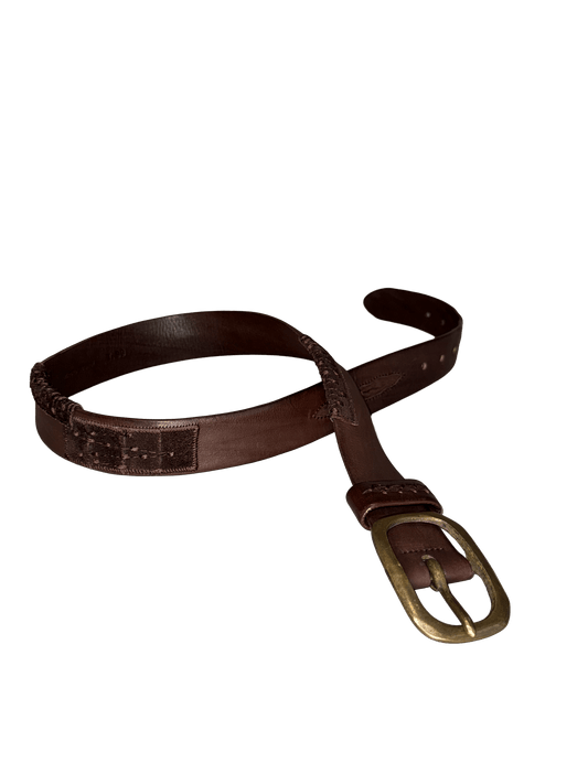 marithé + françois girbaud brown belt - (03)0