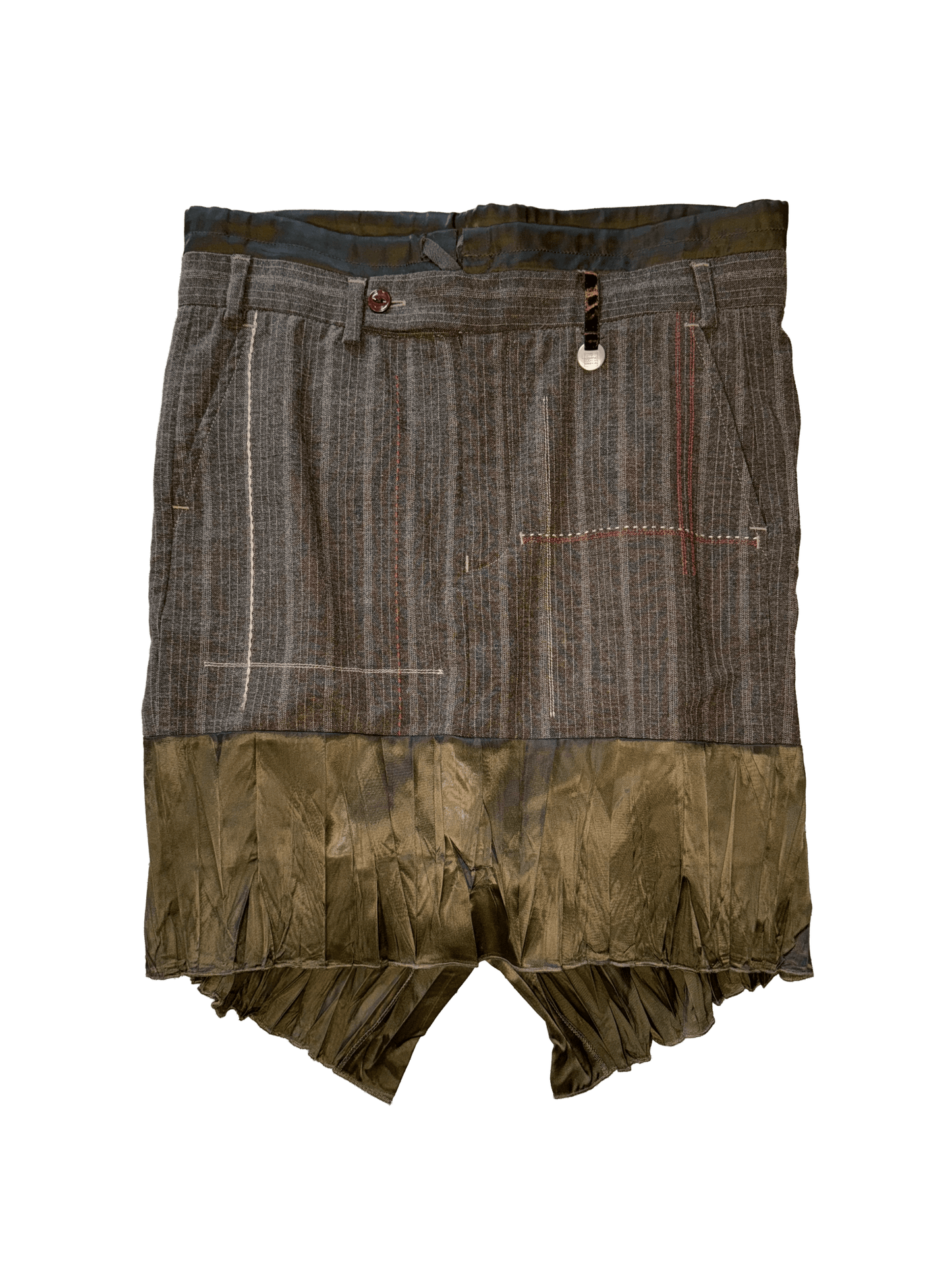 marithé + françois girbaud stripe wool skirt - (03)0