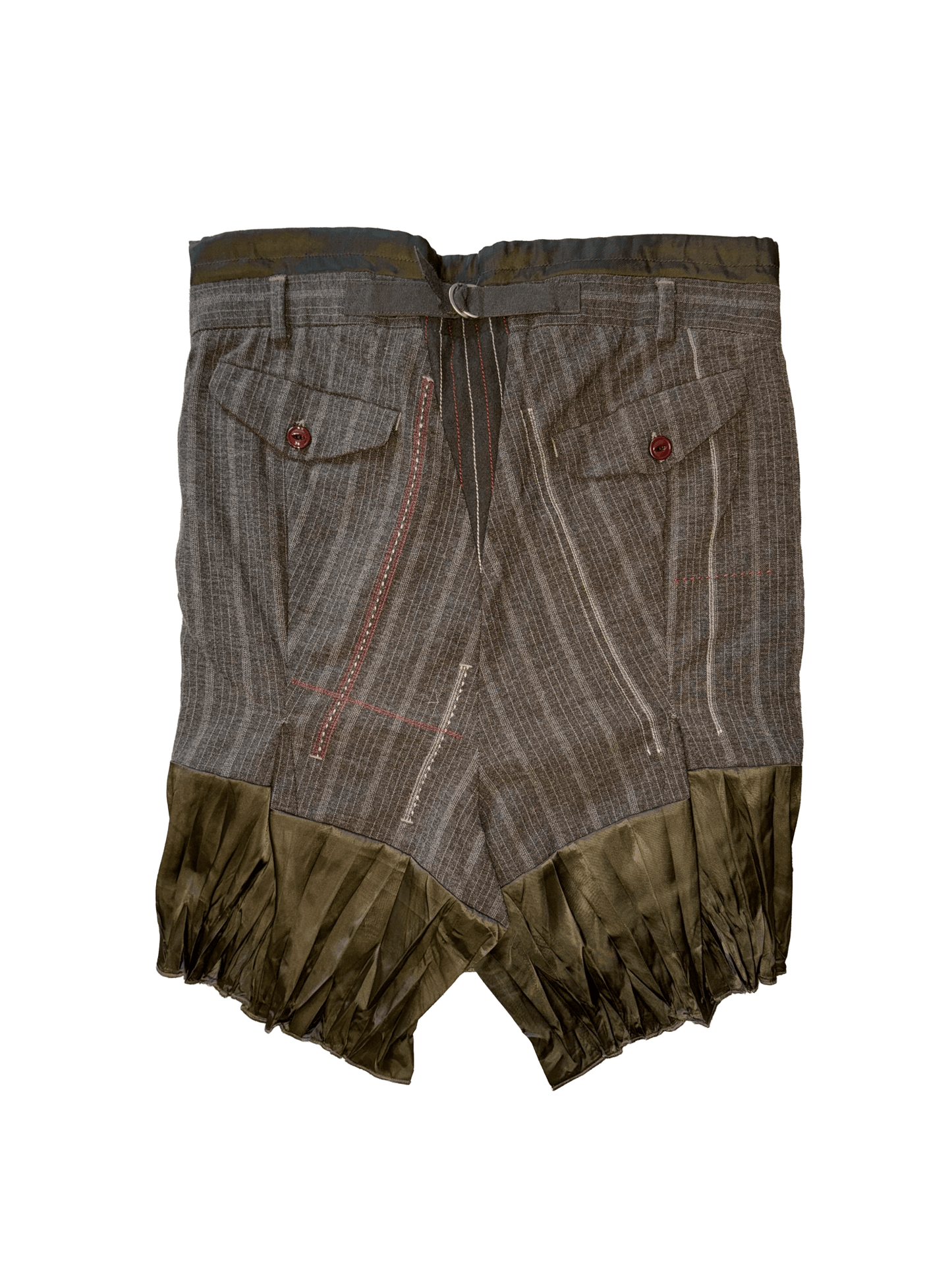 marithé + françois girbaud stripe wool skirt - (03)0