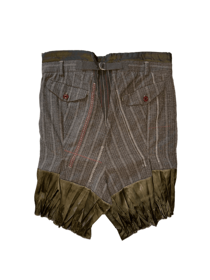 marithé + françois girbaud stripe wool skirt - (03)0