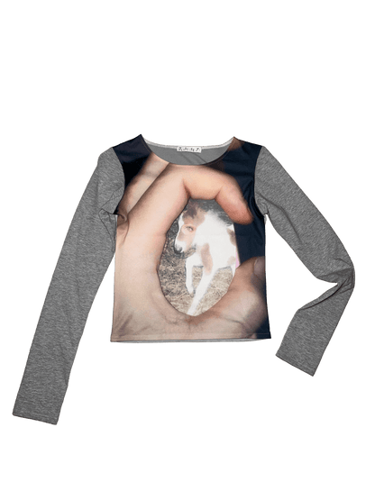 ok print long sleeve top - (03)0