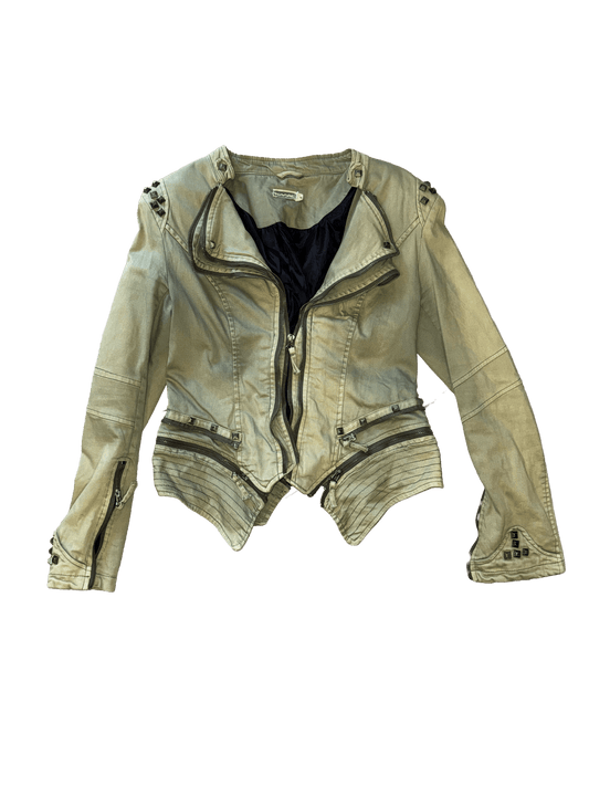 studs layered jacket - (03)0